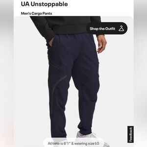 Under Armour UA Unstoppable Black Cargo Pants M